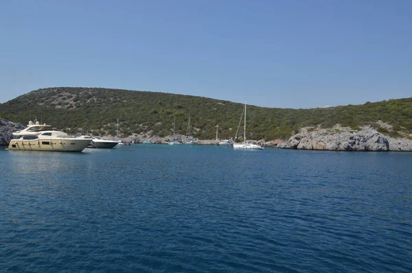 Bodrum Turquie Juillet 2020 Yachts Garés Dans Marina — Photo