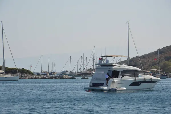 Bodrum Turkish Juli 2020 Jachten Geparkeerd Jachthaven — Stockfoto