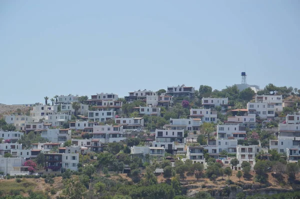 土耳其的Bodrum Mediterranean和Aegean建筑 — 图库照片