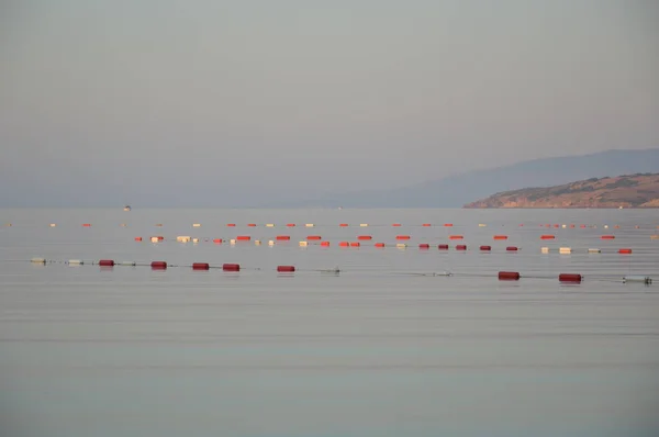 Gumbet Bodrum Égei Tengeri Öböl Strand Panorámában — Stock Fotó