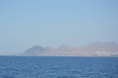 Türkiye 'de Ege Denizi, dağlar ve kıyılar manzarası