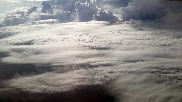 Panorama Clouds Earth Airplane — Stock Photo, Image