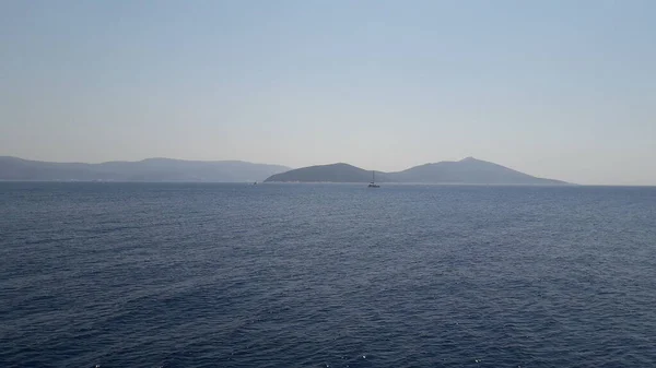 Эгейское Море Турции Панорама Гор Побережья — стоковое фото