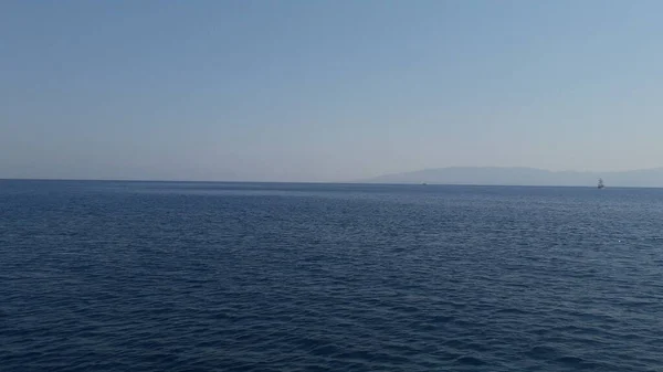 Mar Egeo Turquía Panorama Las Montañas Costa —  Fotos de Stock