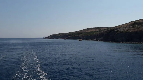 Ägäis Der Türkei Bergpanorama Und Küste — Stockfoto