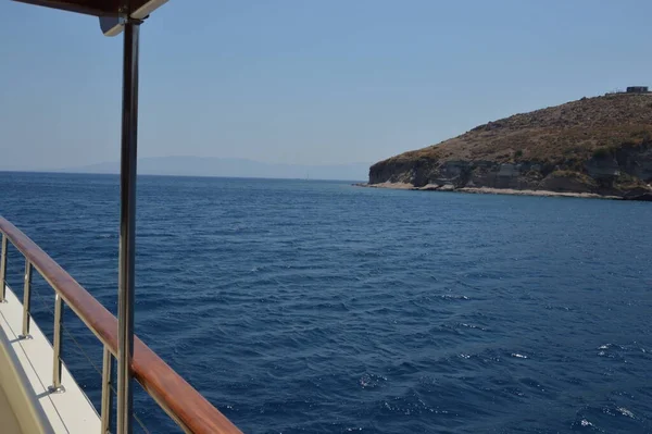 Morze Egejskie Turcji Panorama Gór Wybrzeża — Zdjęcie stockowe