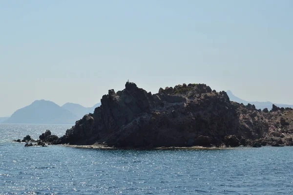 Mer Égée Turquie Panorama Des Montagnes Côte — Photo