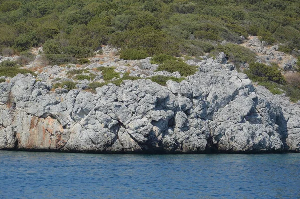 トルコのエーゲ海 山と海岸のパノラマ — ストック写真