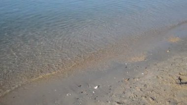 Ege Denizi 'ndeki yeşil-mavi deniz suyunun dokusu