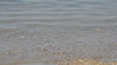 Ege Denizi 'ndeki yeşil-mavi deniz suyunun dokusu