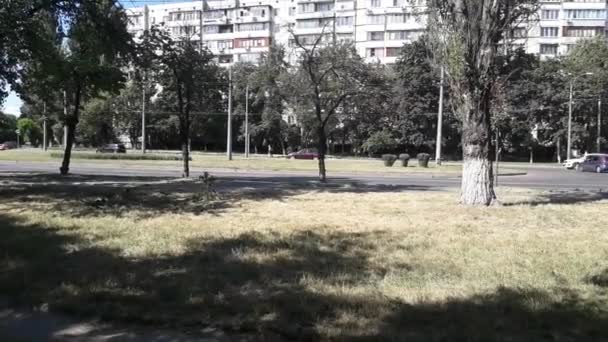 Kyiv Ucraina Luglio 2020 Auto Che Guidano Strada — Video Stock