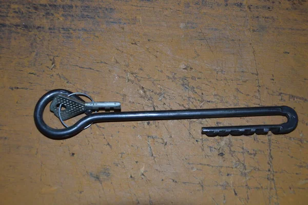 Ключи Входной Двери Замка Разных Фонах — стоковое фото