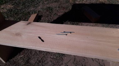 Kerestelerden kendi ellerinle bir tablo oluşturma süreci.