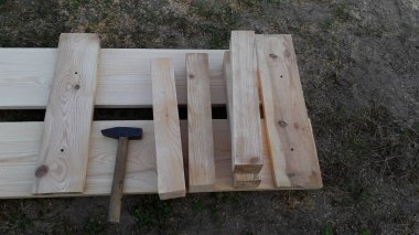 Ranzayı kendi ellerinle kerestelerden yapma işlemi.