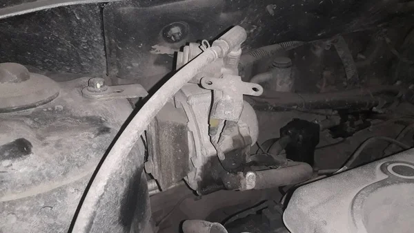 Autogasanlage Unter Der Motorhaube — Stockfoto