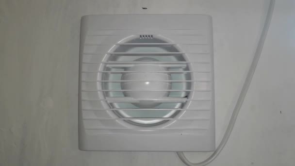House Ventilation Fan Spinning — Stock Video
