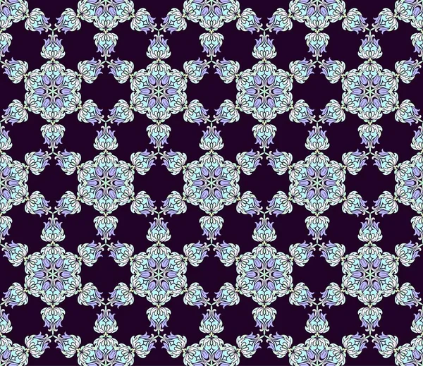 Dikişsiz desen Arapça veya Hint tarzı. Arabesk mandala Hint motifi retro vintage