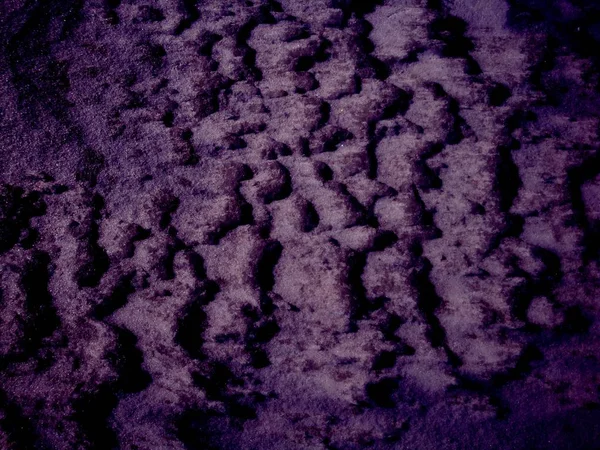 Bela Textura Neve Ultravioleta Formada Pelo Vento Inverno Ondas Dunas — Fotografia de Stock