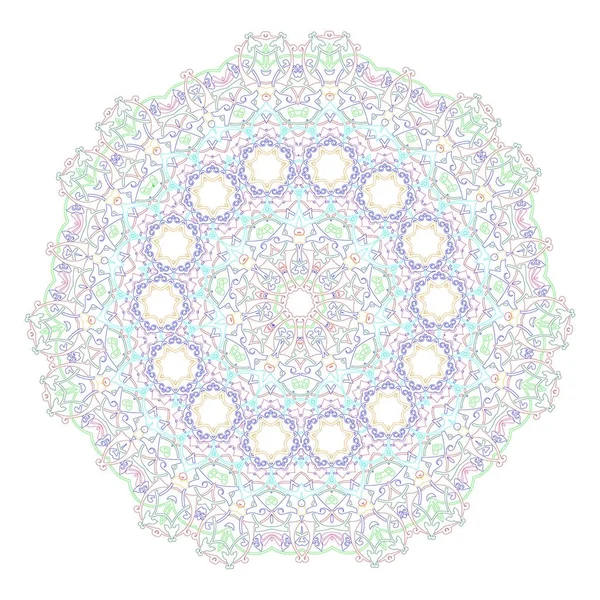 Dekorační Mandala Vektorové Ilustrace Dobré Pro Omalovánky Pro Dospělé Starší — Stockový vektor