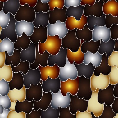 Balık ya da ejderha ölçekler çocuk çizim - tarzında arka plan, vektör çizim.