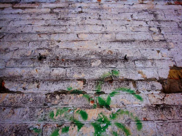 Baksteen Muur Textuur Grunge Achtergrond Met Vignetted Hoeken Kan Gebruiken — Stockfoto