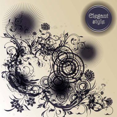 Arap Hint osmanlı motifleri için soyut süs