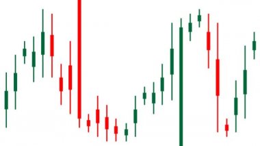 Ticari alım satım - Beyaz arka planda vektör grafikleri. Eski çubuk grafiği fiyat değişikliklerini göstermenin bilinen yollarından biridir