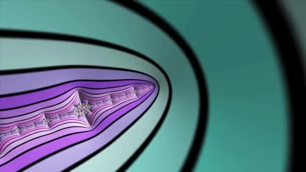 Fractal 4k abstrato fundo movimento multicolorido em 3D — Vídeo de Stock