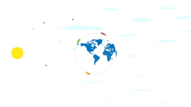 布里斯班为旅行社制作4K动画横幅. — 图库视频影像
