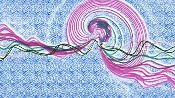 抽象的运动流体。视觉幻象，移动的波浪 — 图库视频影像