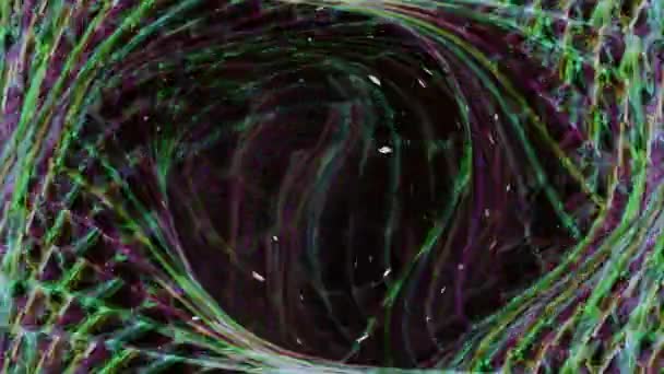 Цветной лазерный фон Голографический фон VJ — стоковое видео