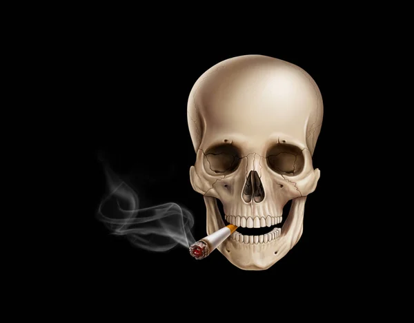 Nem Dohányzás Cigaretta Illusztráció Digitális Festmény — Stock Fotó