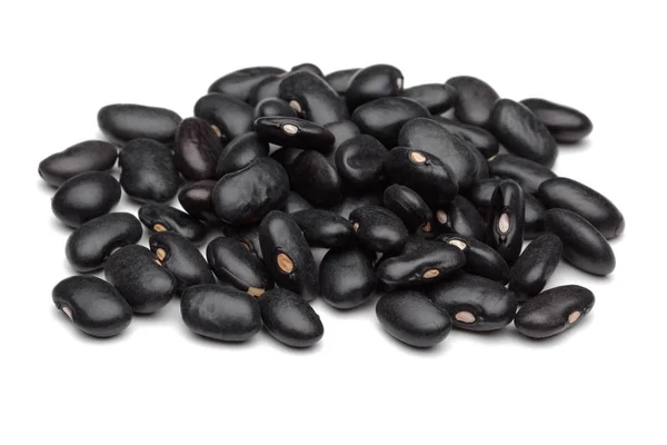 从白色背景分离出来的黑豆 — 图库照片