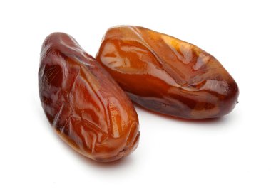 Beyaz arka plan üzerinde izole meyve tarih. Makro, stüdyo vurdu.
