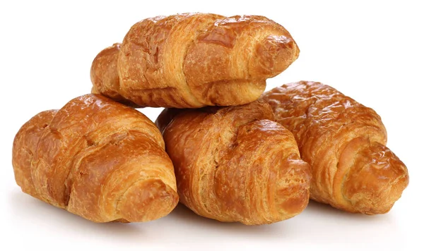 Croissant Isolato Sfondo Bianco — Foto Stock