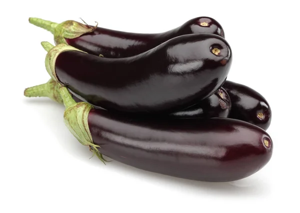 Aubergine Légume Aubergine Isolé Sur Fond Blanc — Photo