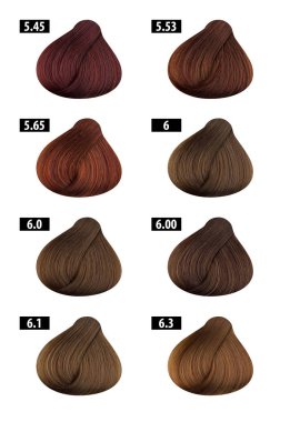 Haircolor ve saç boyası, renkler grafik, renk sayı 4