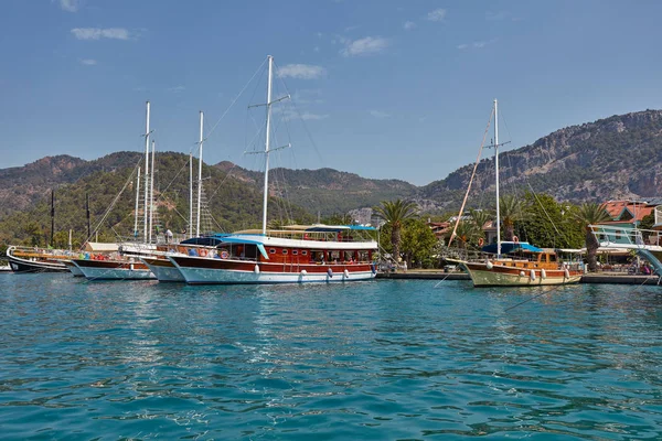 Mavi Yolculuk Akdeniz Gocek Türkiye — Stok fotoğraf