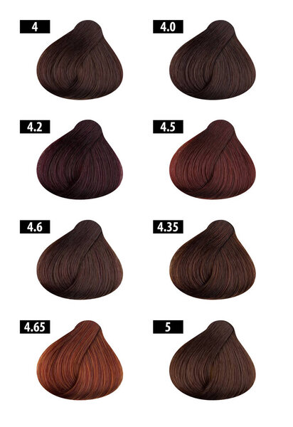 Цвет волос и краска для волос, цветовая гамма, цветовые номера 2
