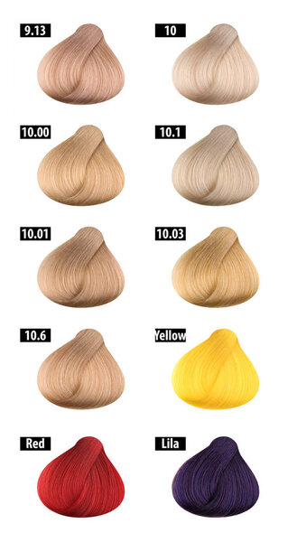 Цвет волос и краска для волос, цветовая гамма, цветовые номера 11
