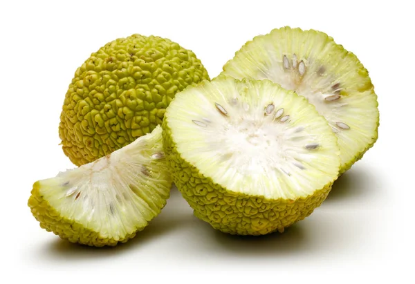 Naranjas Dosificadoras Rodajas Maclura Aisladas Sobre Fondo Blanco — Foto de Stock