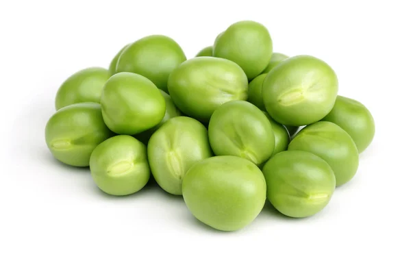 Fresh Green Peas Isolated White Background — Stock Photo, Image