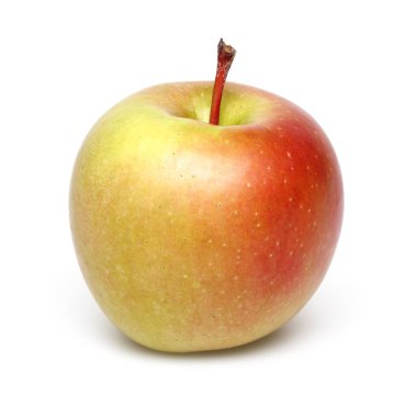 Single Gala apple isolated on white background