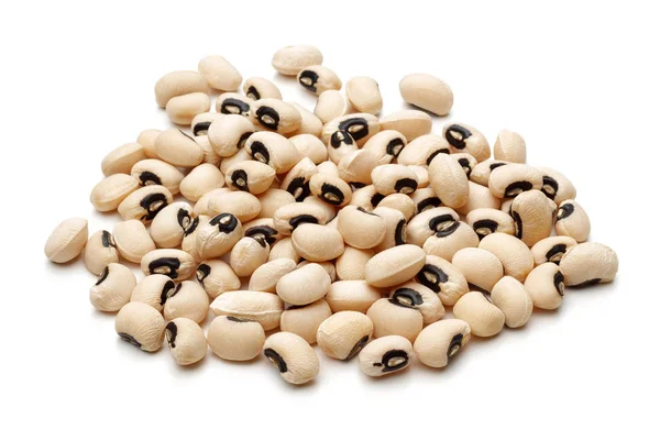 Black Eyed Peas Cowpeas Isolated White Background — Stock Photo, Image