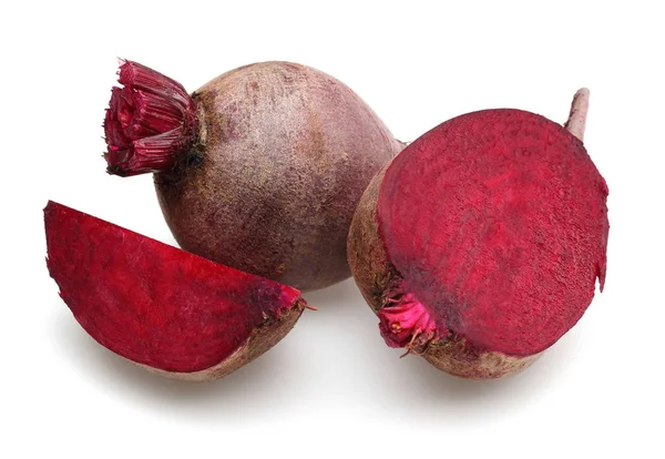 Fresh Red Beet Roots Isolated White Background — Stock Photo, Image