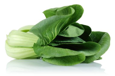 Bok Choy, Çin lahanası beyaz arka plan üzerinde izole