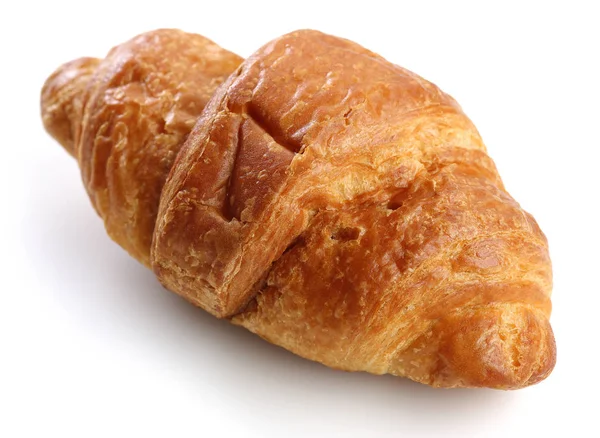 Croissant Isolerad Vit Bakgrund — Stockfoto