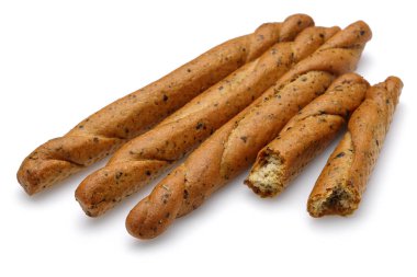 Breadsticks veya beyaz arka plan üzerinde izole grisini