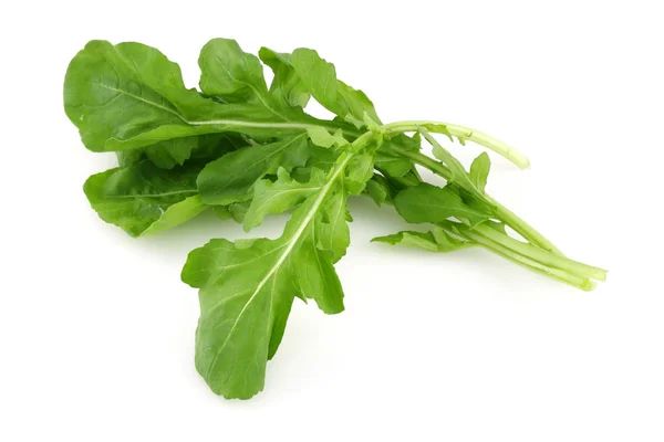 Csokor Friss Rucola Elszigetelt Fehér Background — Stock Fotó