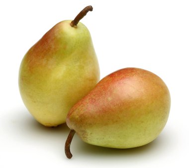 Beyaz arka plan üzerinde izole meyve taze armut